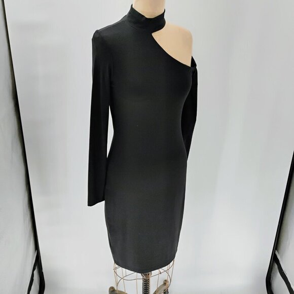 Susana Monaco extreme Cut Out Long Sleeve Dress in Black sold on revolve midi - Picture 9 of 13